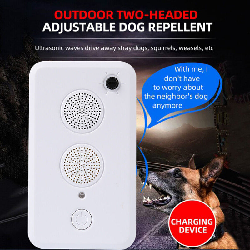 Ultrasonic Bark Stopper Outdoor Dog Repeller Shop Garage Anti-disturbing De