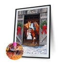 5D DIY Diamond Painting Christmas Racecourse Full Drill Rhinestone Mosaic K