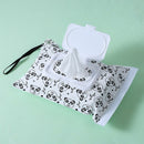 Easy-carry Clamshell Snap-strap Clean Wipes Carrying Case Wipe Bag Container