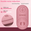 Jump Rope Mat Knees Protection Exercise Pad Mute (Pink 126x59x8cm) Newly