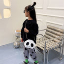 Cute Panda Crossbody Bag Kids Plush Chain Shoulder Bags Small Purse (B)