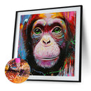 5D DIY Full Drill Diamond Painting Monkey Animal Cross Stitch Embroidery