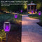 Solar Plug Lamp Solar Charging Flikering LED Light Decoration Garden (2pcs)