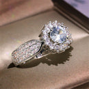 Big Diamond Ring Engagement Rings White Stone Ring Diamond Ring for Women
