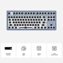 RGB Mechanical Keyboard for Flesports MK870 Smooth Kit (Transparent Blue)