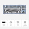 RGB Mechanical Keyboard for Flesports MK870 Smooth Kit (Transparent Blue)