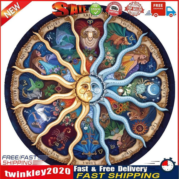5D DIY Full Drill Diamond Painting Round Geometry Cross Stitch Embroidery Newly