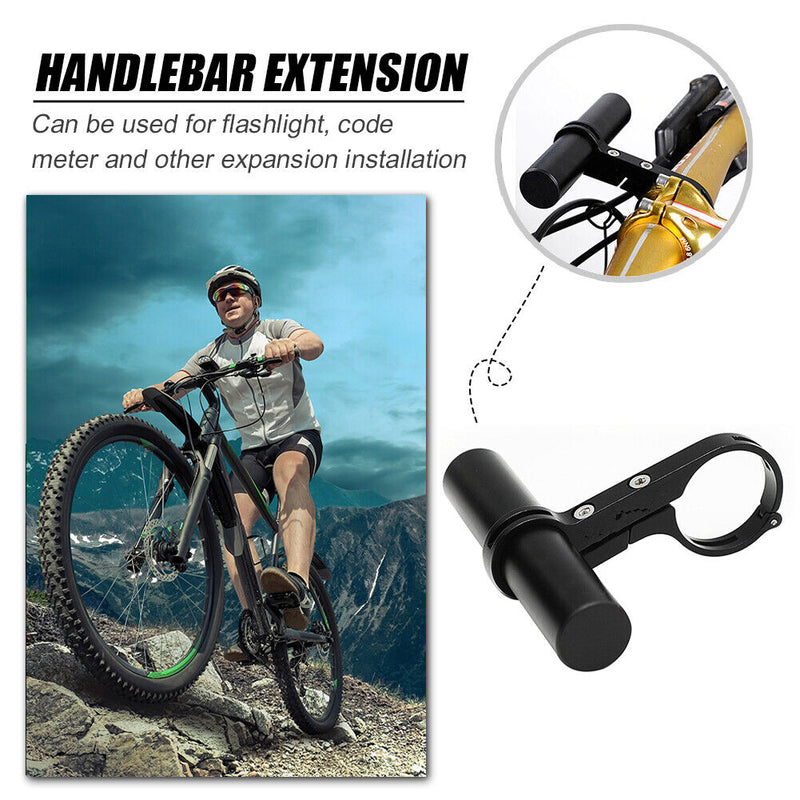 Bike Handlebar Extender Aluminum Alloy Bracket Clamp for Bicycle Light Hold