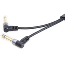 3.5mm Female Stereo to Dual 6.35mm Male Y Splitter Adapter Audio Cable 0.24m