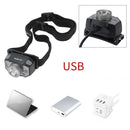 LED Light Induction Headlight Fishing Running Light Smart Sensor Head Torch