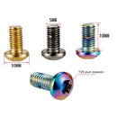 12pcs M5x10mm Disk Brake Rotor Bolts MTB Bike Brake Disc Screw (Multicolor)