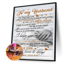 5D Diamond Painting Kit To My Husband Full Round Drill DIY Wall Art Decor