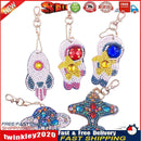 5pcs DIY Planet Full Drill Special Shaped Diamond Painting Keychains Gifts Newly