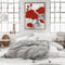 Full Cross Stitch 11CT Red Flower Stamped Embroidery DIY Needlework Kits Newly