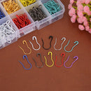 300pcs 10 Colors Gourd Safety Pins Metal Clips Knitting Stitch Marker (1)