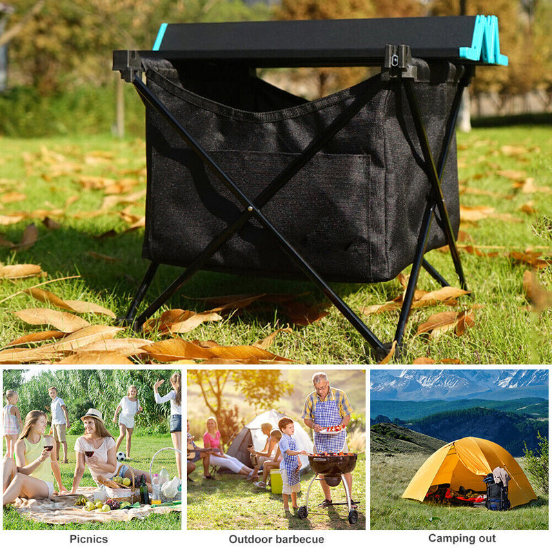 Outdoor Folding Table Storage Hanging Basketball Picnic Camping Pouch Bag Organizer