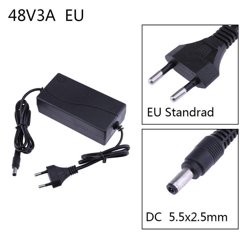 48V 3A AC to DC Power Adapter Converter 5.5*2.5mm for POE switch Newly