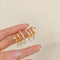 Women Jewellry Trendy Peal Ear Row Sparkling Earrings Earrings Diamond Stud