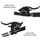 Durable 3 Speed Black Bike Accessories Speed Set Brake Shifter Sets V-Brake