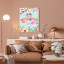 Oil Paint By Numbers Flamingo Lovers Frameless Picture Craft Kit for Home Room