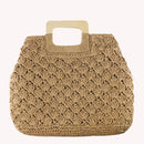 Women Classic Straw Handbag Summer Beach Sea Large Capacity Tote Shoulder Bag