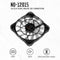 ID-COOLING 12cm Thin Chassis Cooling Fan for PC Case CPU 4 Pin Silent Radiator