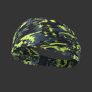 Printed Lycra Yoga Headband Bandanas Fitness Hair Band Headdress (Green) Newly