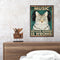 Retro Cat Poster Frameless Picture Oil Paint By Numbers Hand Painted Picture