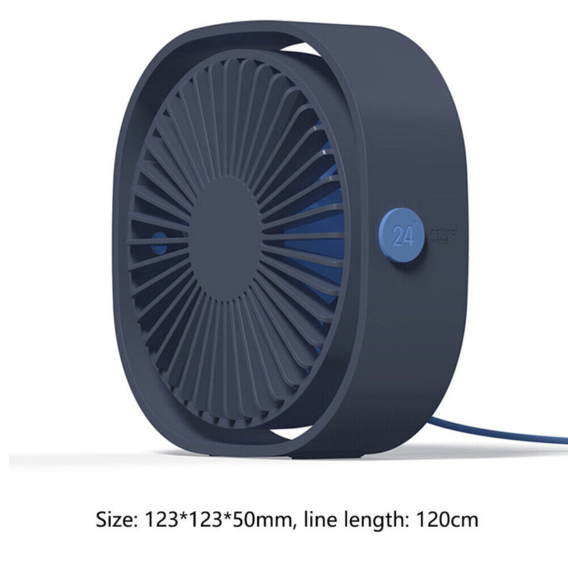 #A 360 Degree Rotation Fan Summer 3 Gears Adjustable Desktop Table Air Cooling F