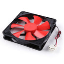 140mm 4-Pin Silent PC Case Cooling Fan CPU Cooler Fan DC 12V Heatsink Radiator