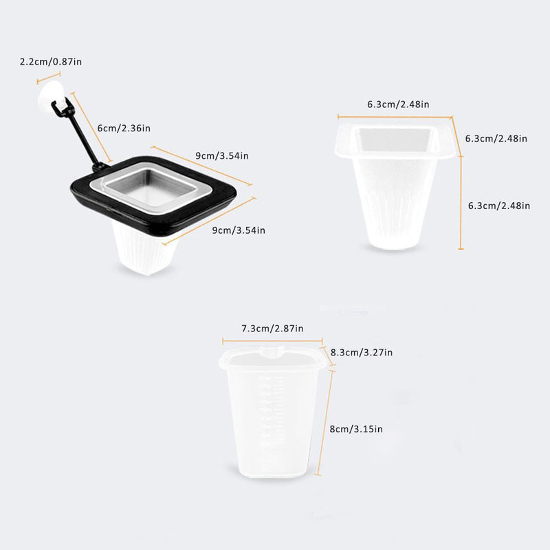 Durable Funnel Cup Red Worm Feeder Fish Tank Supplies Feeding Cup Fish Feeder