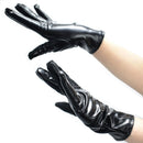 Gothic Punk Hip-Hop Dance Leather Gloves Dress Up Black Gloves Halloween