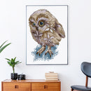 14CT Canvas Stamped Cross Stitch Kit Animal Cotton Thread Artwork DIY Needlework