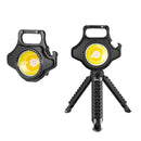 Mini LED Flashlight Keychain Can Opener Camping Work Light + Tripod (B)