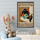 Full Cross Stitch Handcraft 11CT Stamped Black Cat Needlework DIY Home Ornament