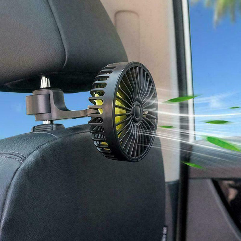Adjustable 3 Speed USB Fan Air Cooling Fans For Car Rear Study School Seat D6H8