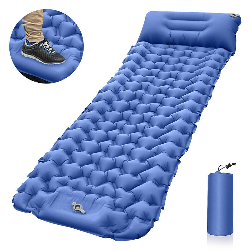 Outdoor Sleeping Pad Camping Inflatable Mattress Travel Mat Ultralight Air