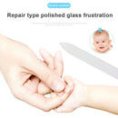 Glass Nail File Block Nail Polish Sanding Buffer Strips Polishing (Red)