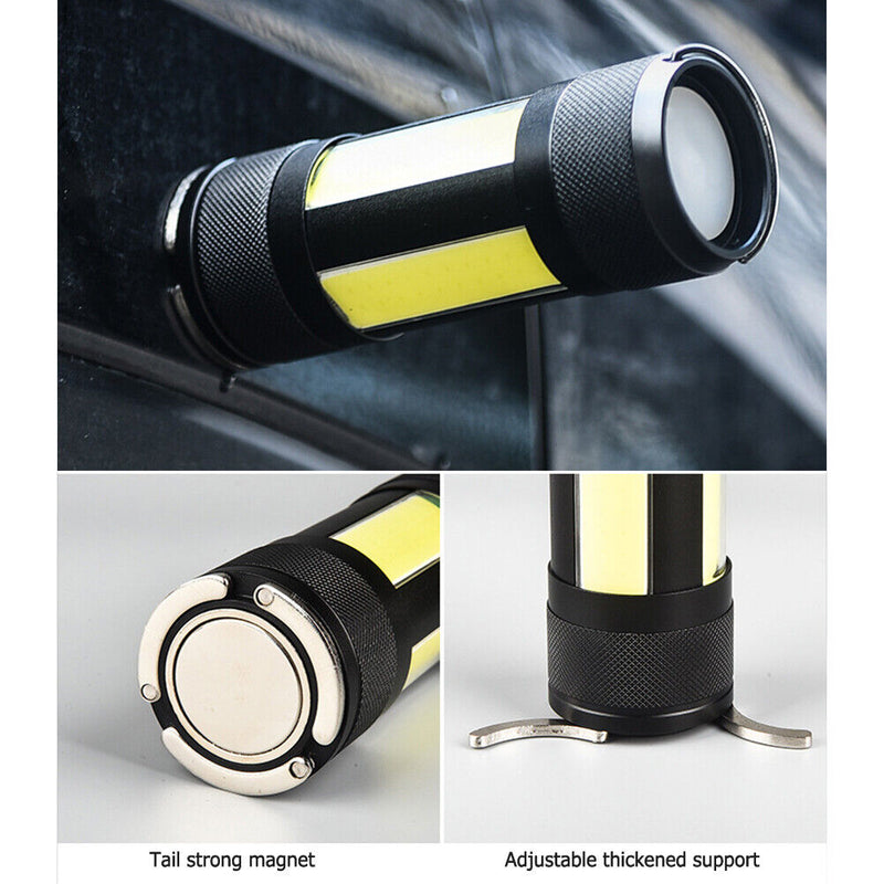 COB Flashlight Multi Function Work Light Rechargeable Portable Flashlight