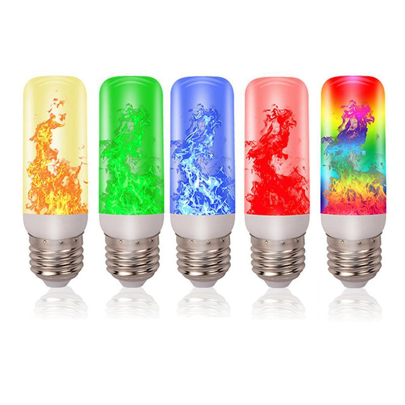 LED Flame Bulb Light Simulation Flickering Flame Atmosphere Lamp (Blue)