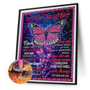 DIY Diamond Painting Butterfly English Special Shaped Part Drill Mosaic Pic