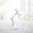 Bedroom Read Night Light Flexible Warm Lighting Mini Book Clip Lamp (White)