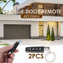 ABCD 433MHz Remote Control Garage Door Electric Gate Clone Key Fob (2pcs)