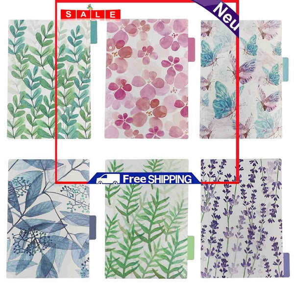 Transparent Loose Leaf Index Divider A5 A6 Paper with 6 Insert Pages Page Marker