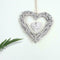 Wicker Heart Wreath Shabby Wall Hanging Wedding Birthday Party I1A9 Decor C3B3