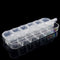 12 Grids Clear Beads Storage Box for Nail Art Manicure Jewelry Display Case