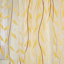 Pastoral Style Willow Floral Window Curtain Living Room Decor(Yellow)