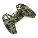 For DualSense Skin Camouflage Silicone Case for PS5 Controller (Green)