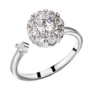 Frauen Mädchen Mode Aiti Angst Ring Spinner Ringe für Hochzeitsfeier Geschenke