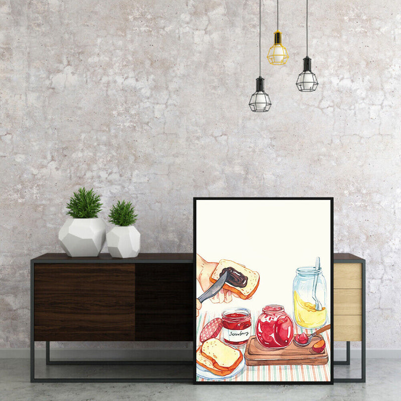 DIY Digital Picture Kit Cartoon Snacks Frameless Oil Painting By Number Artwork